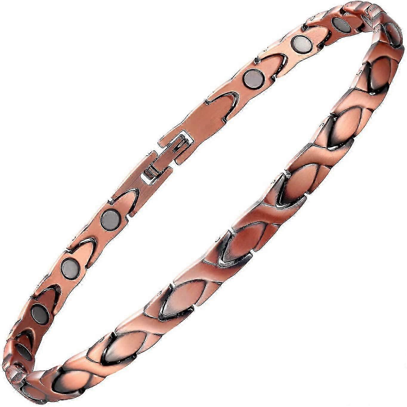 Pulsera de cobre Tobillera para mujeres 10.0 pulgadas Pulsera de tobillo ajustable