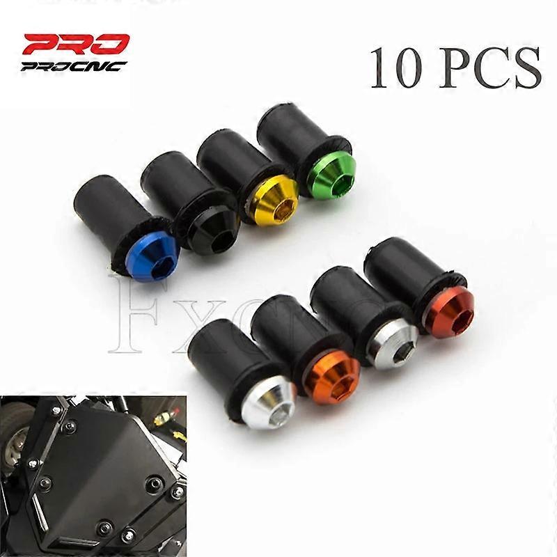 5mm 10PCS Motorrad Windschutz Windschutz Schrauben Schrauben Mutter Verschluss Fr Aprilia RSV4 FABRIK RSV4-R RSV4RR RSV4RF 2009-2019