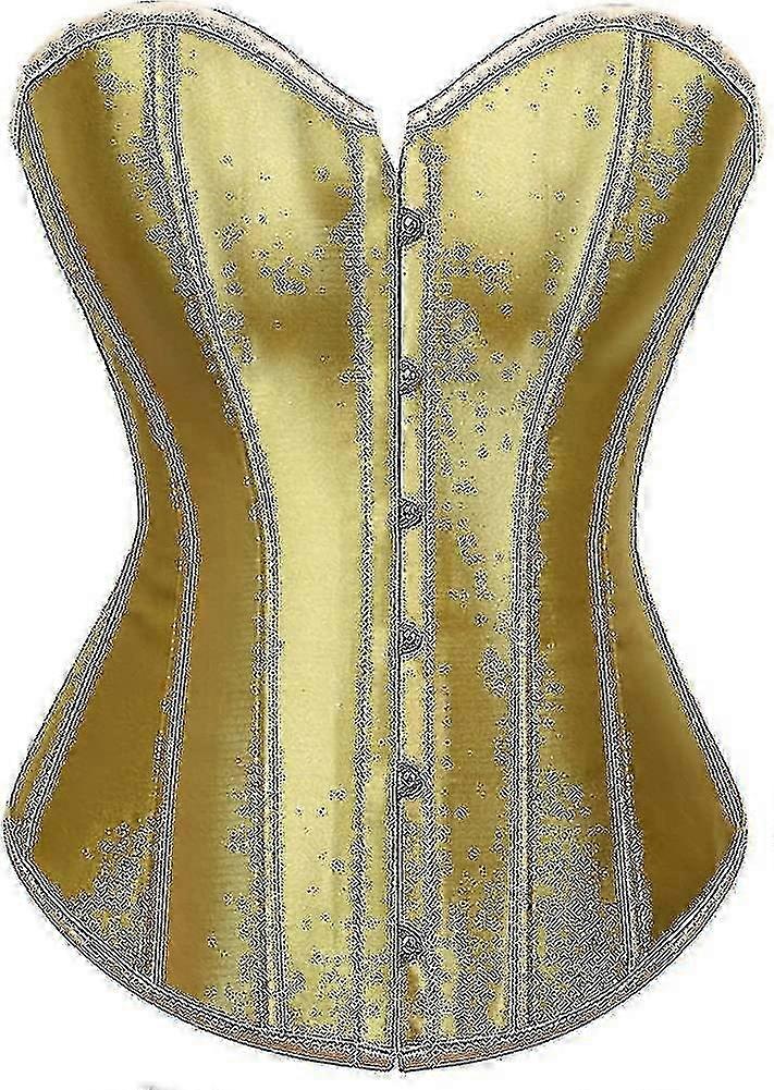 נשים של מחוך Bustier העליון סקסי הלבשה תחתונה קובע שחור סאטן מותניים סינצ'ר
