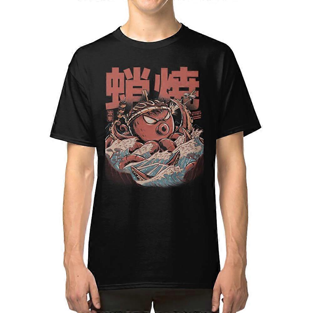 Takoyaki Attack Black Version T-shirt
