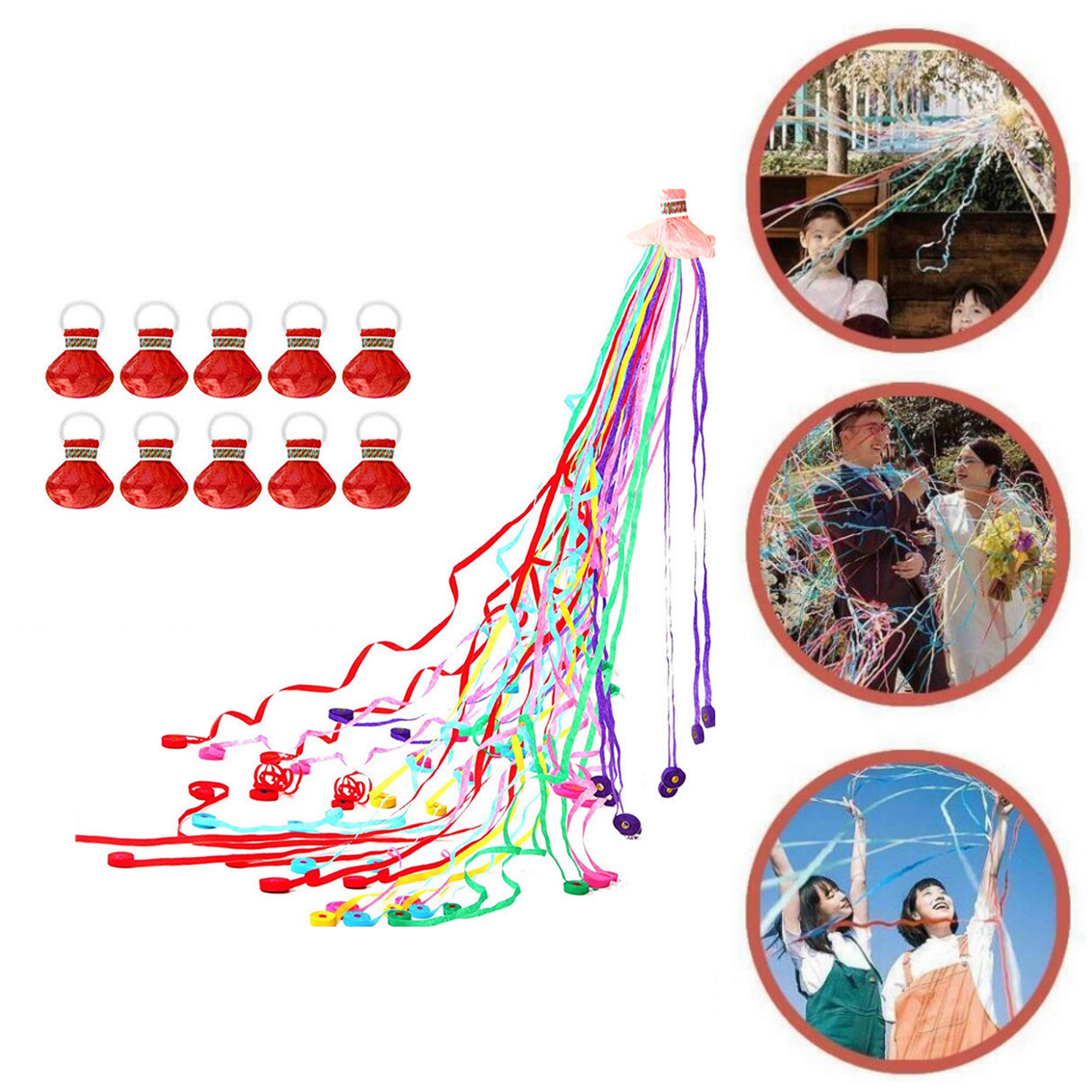 10/20pack Party Popper Hand Throw Streamer Confetti Magic Paper Propose