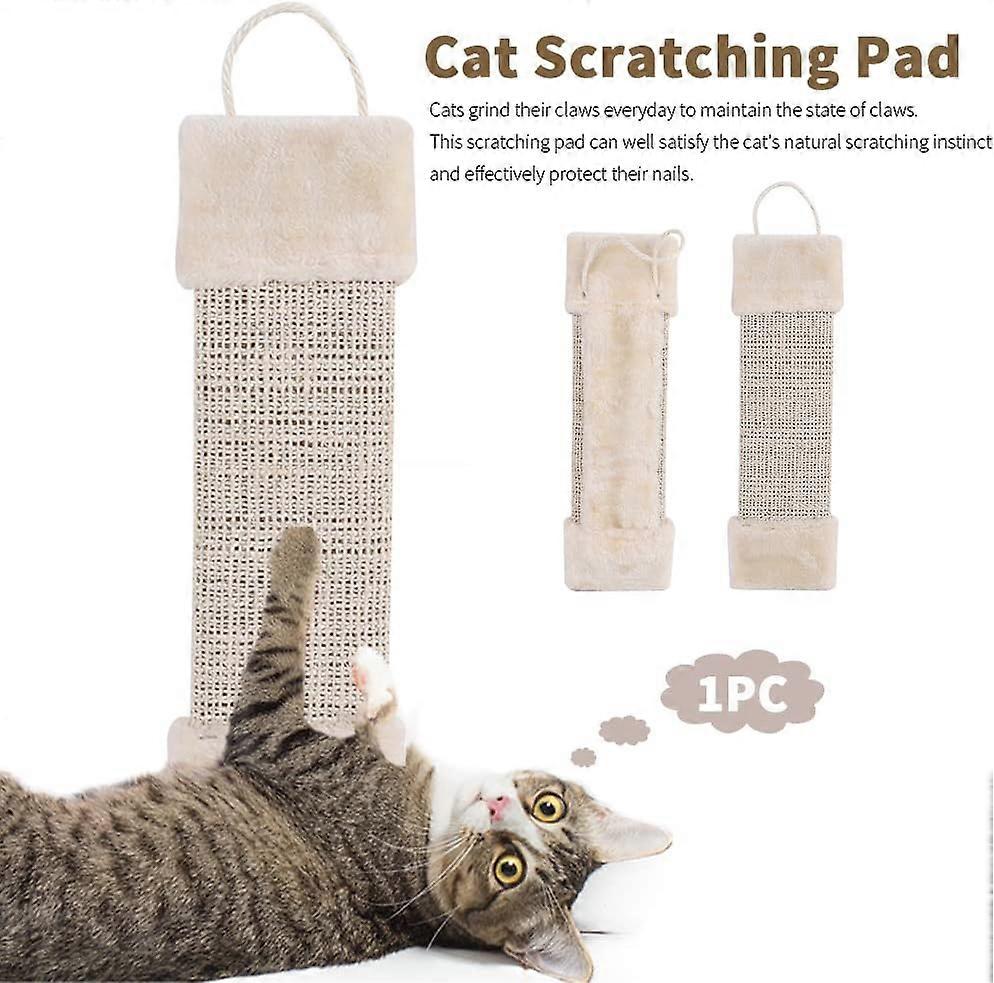 Hanging Rectangular sisal cat Scratcher, Reusable Claw Care Cat Scratching Pad