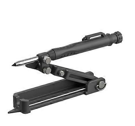 Multifunctional Adjustable Woodworking Scribing Tool with Deep Hole Pencil Black