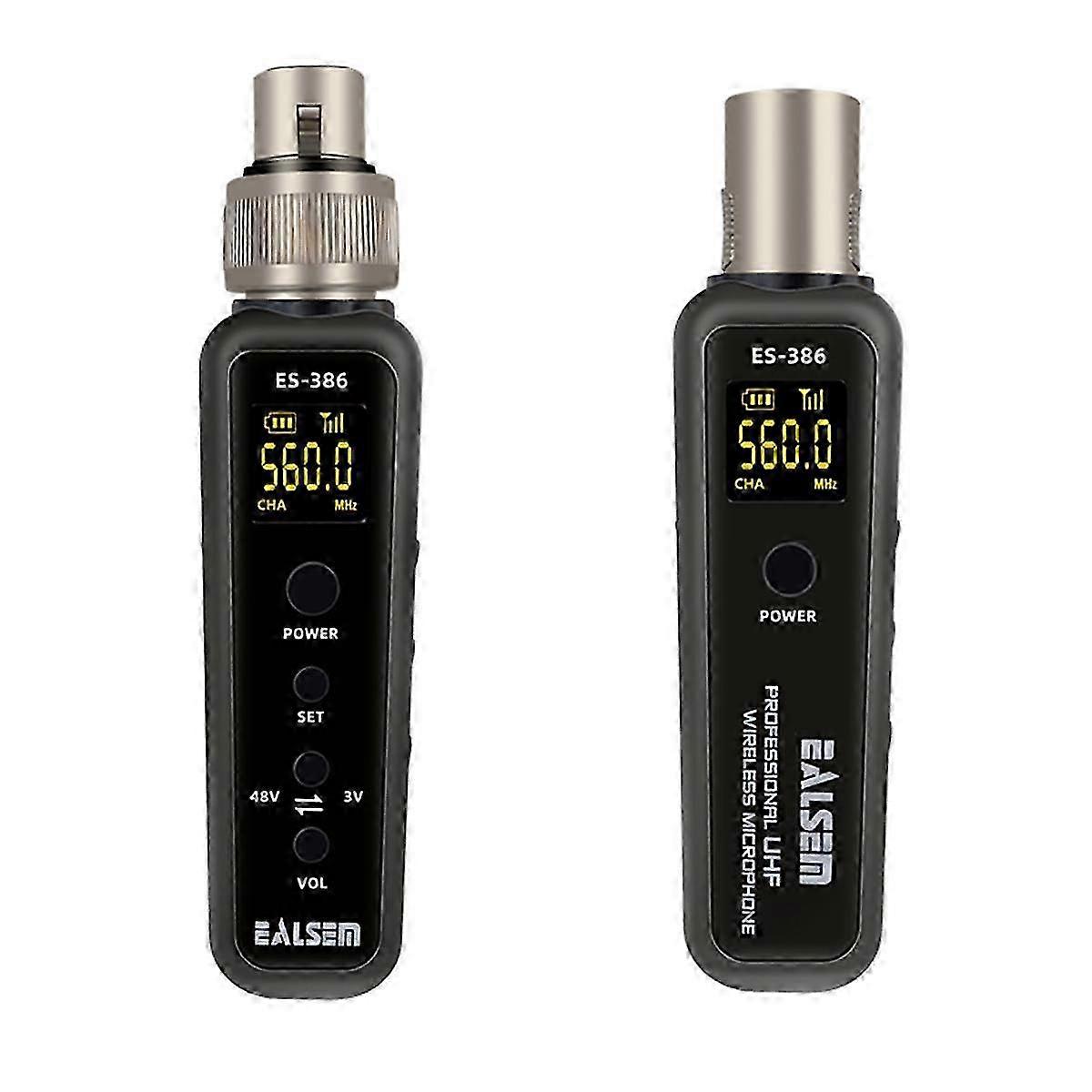 UHF Wireless Microphone Converter XLR Transmitter Receiver Microphone Wireless System for Dynamic Microphone 540-590MHz