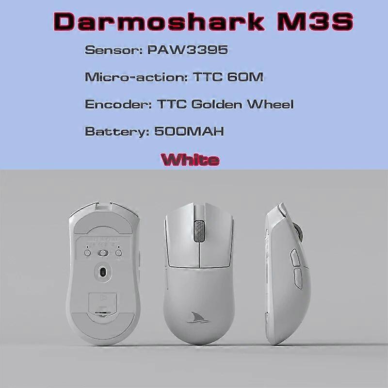 Darmoshark M3S Mini 2KHz E~sports Gaming Mouse Wireless Bluetooth 26000 DPI PAW3395 TTC Micro Switch For Laptop Computer Gamer Mice & Trackballs