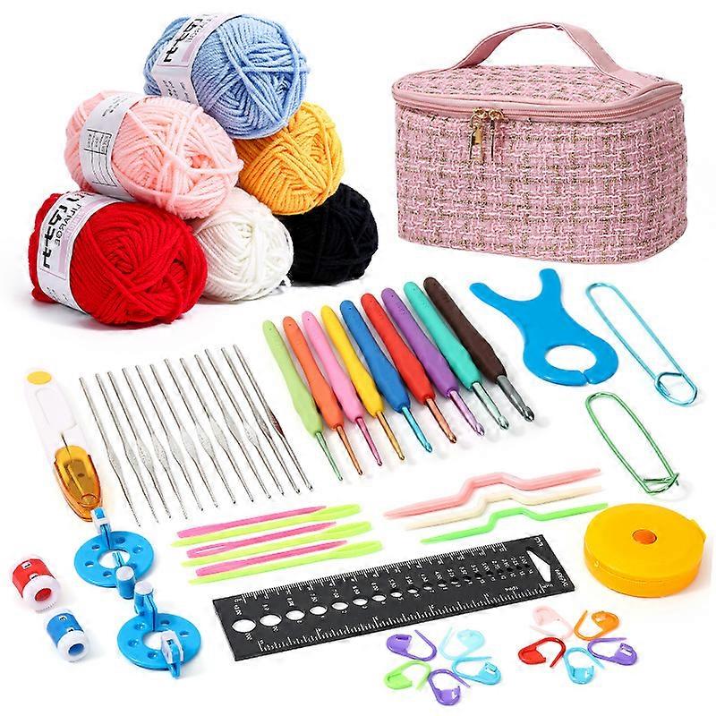 Crochet Kit for beginners diy knitting tool Crochet wool multi-accessory material kit