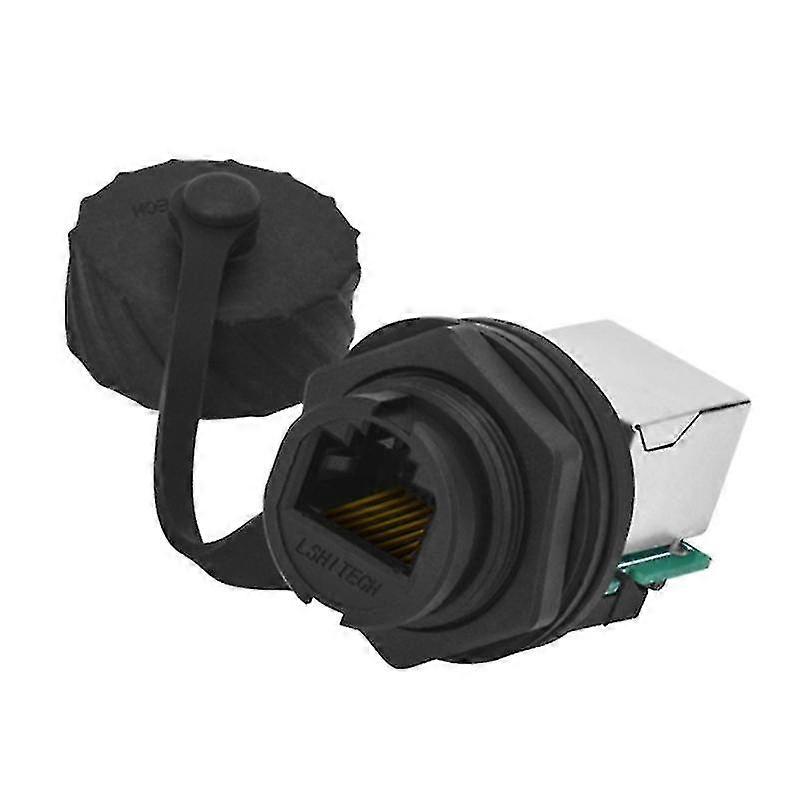 Rj45 Etet Connector Cat5e To Fe Plug Socket Panel Mount