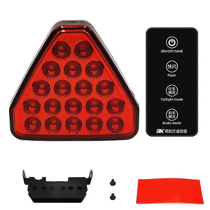 Dynamic Remote Multimode F1 Style Brake Lights Car Triangle Rear Third Brake Lights Pilot Warning Stop Safety Lamp For JDM BBA