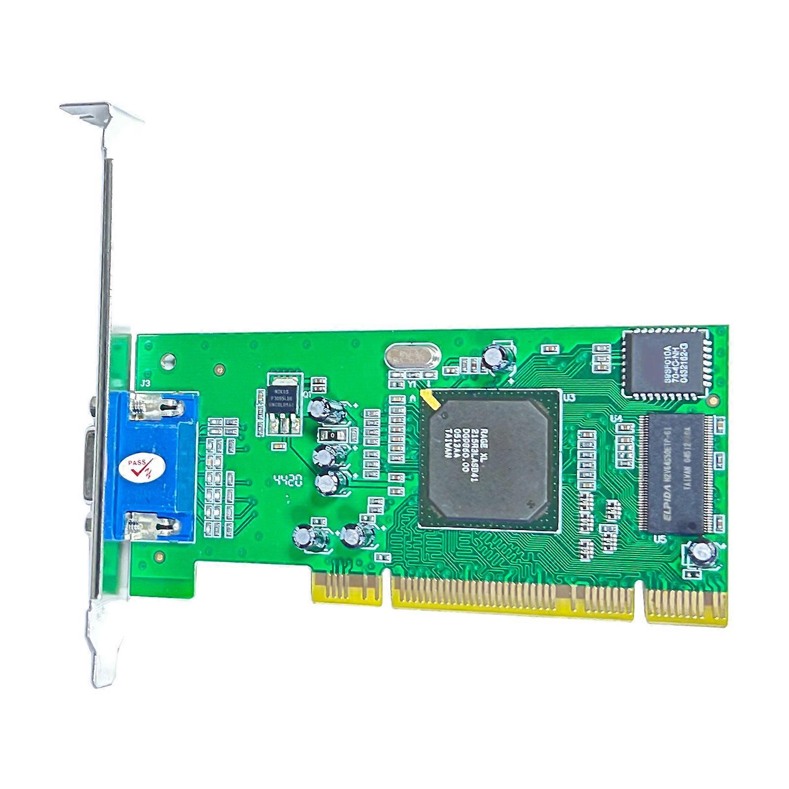 ATI Rage XL 8MB PCI VGA بطاقة رسومات فيديو كمبيوتر سطح المكتب لأجهزة الكمبيوتر المكتبية