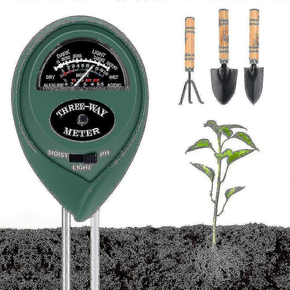 3 In 1 Soil Moisture Meter Ph Moisture Light Tester
