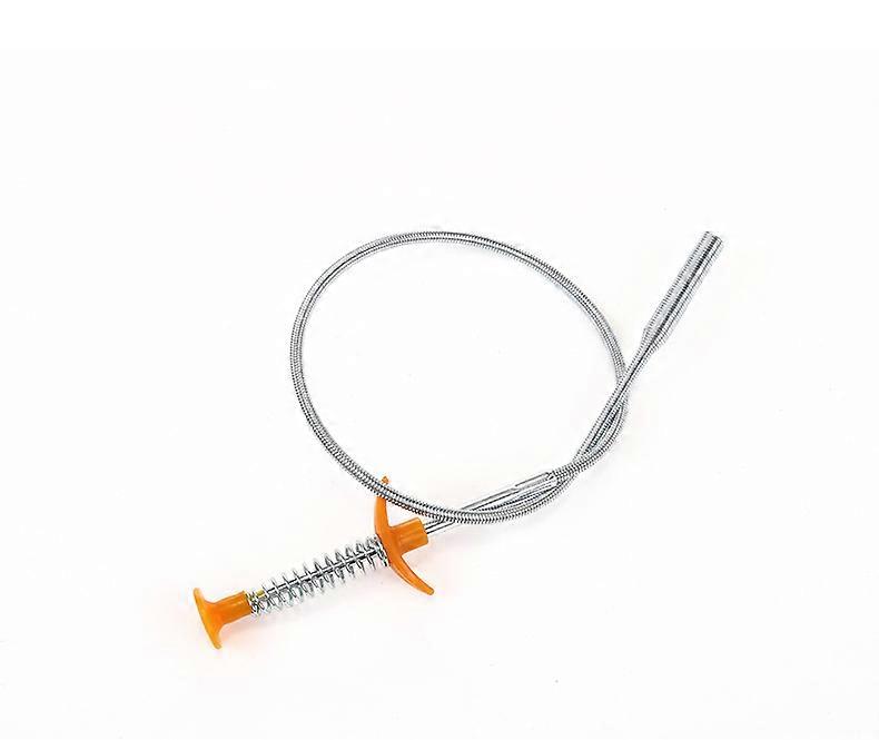 Pipe Dredge Tool, Bent Spring Clamp Sewer Fetcher