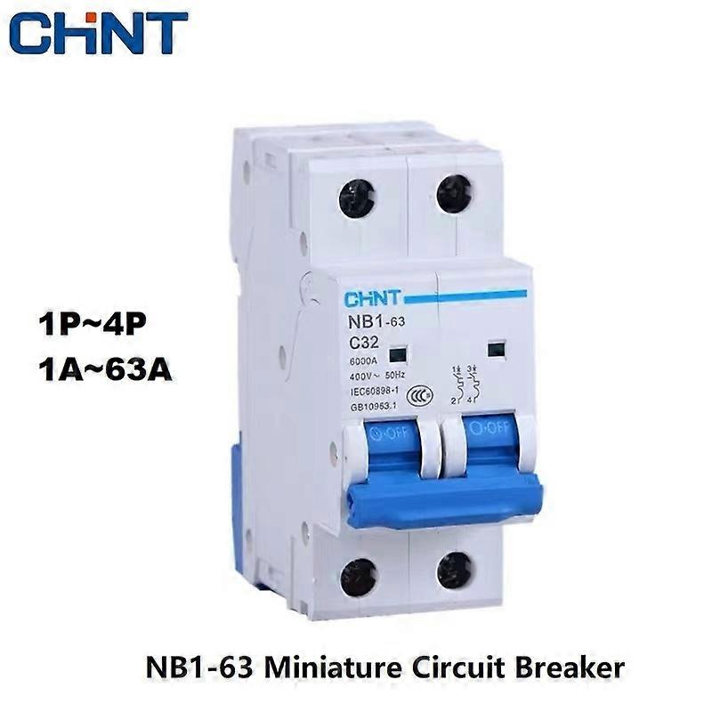 CHNT CHINT NB1-63 1P 2P 3P 4P AC 230 / 400V MCB قاطع دائرة DIN السكك الحديدية تصاعد مصغرة مفتاح الهواء DZ30 DZ40 EPN DPN TPN DZ47