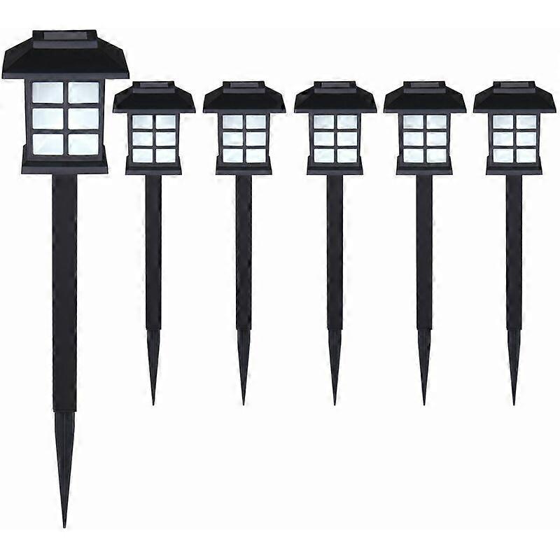 6pcs Solar Garden Light Solar Small House Light [White Light] *6
