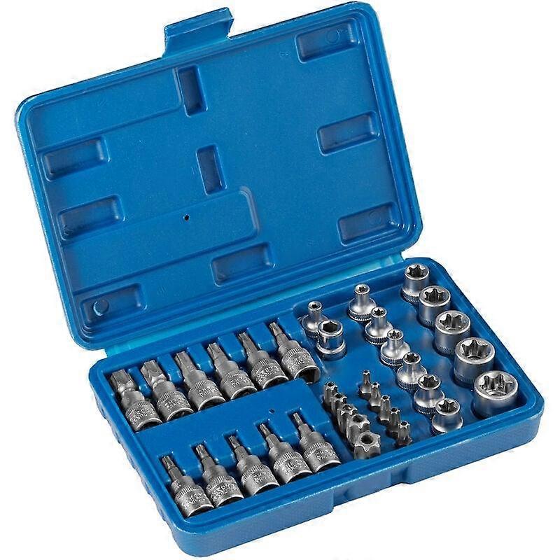 Tool Box with 34 Pieces in Chrome Vanadium Steel - tool box, tool case, tool case
