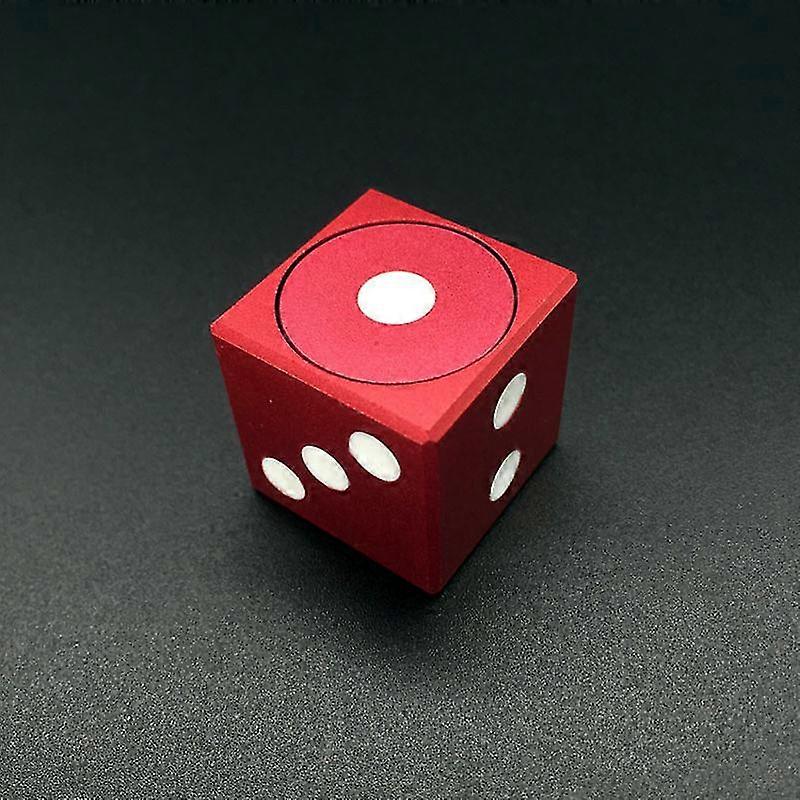 Square Magic Dice Metal Rotate Cube Fidget Spinner Antistress Edc Fingertip Toys Hand Spinning Learning Vent Desktop Game Gifts