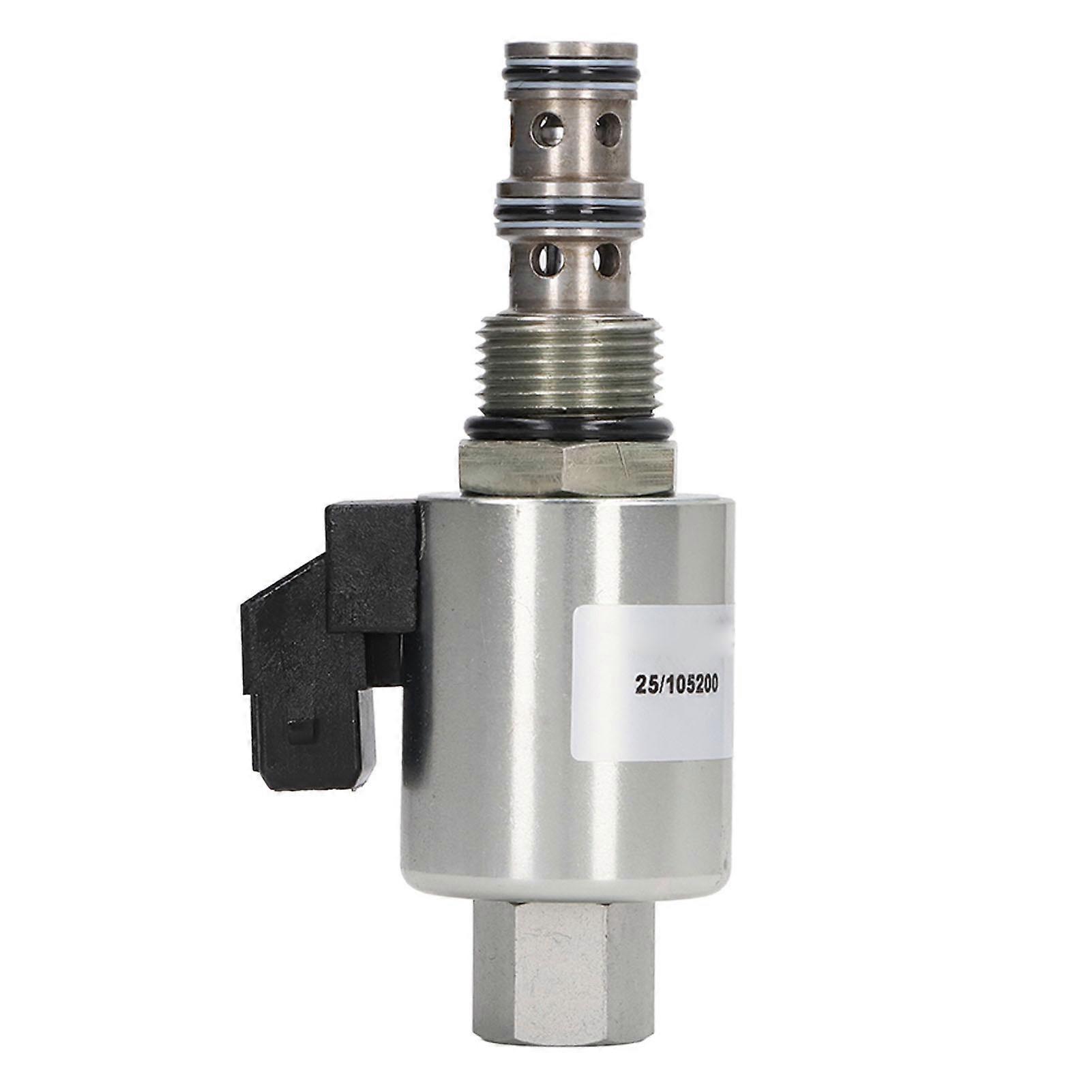 Ouitble 12V Backhoe Loader Sole, Alloy Steel Valve 25 105200 26 960900 Sole Valve Assembly for JCB 3CX 214 215 216 217