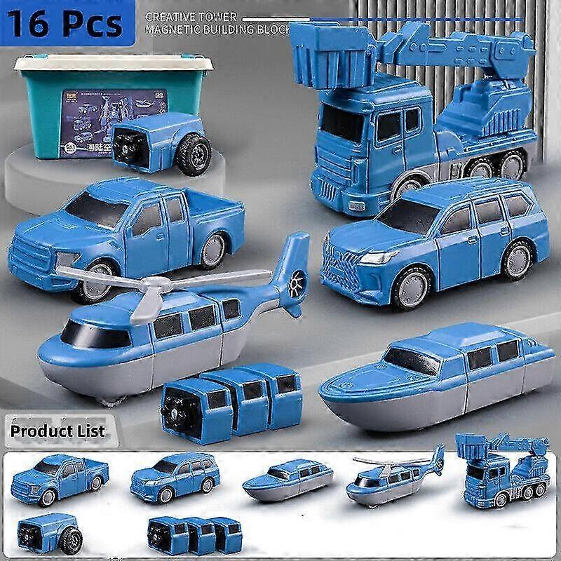 Jouets assemblés de voiture d’ingénierie de transformation magnétique