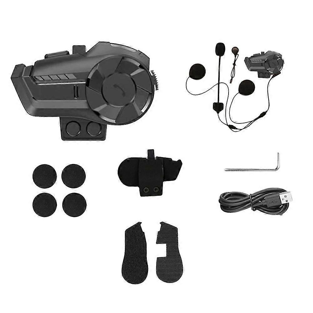 Motorcycle 800m Bluetooth Helmet Intercom 2 Pairing Headset With Dsp Cnc Noise Reduction Function