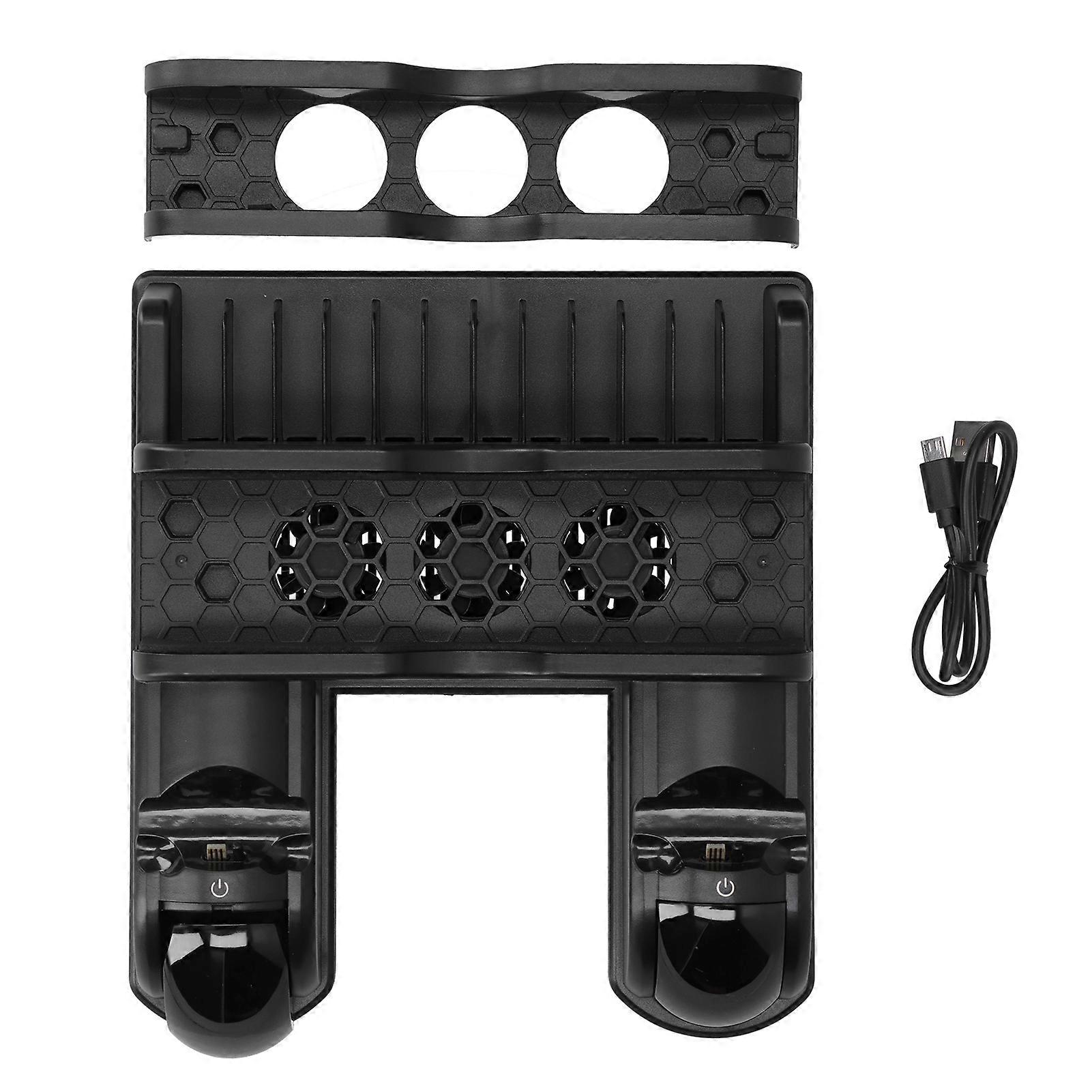 Game Console Cooling Fan Vertical Stand Controller Charger Station for PS4 SLIM PRO