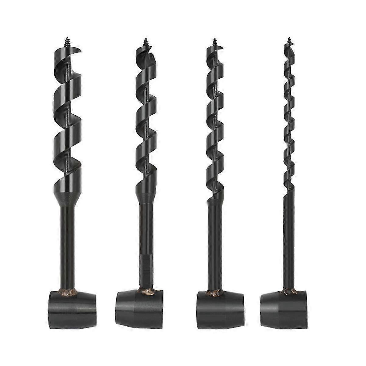 4 قطع أداة البقاء على قيد الحياة في الهواء الطلق ، مفتاح ربط يدوي ممتد لحفر الخشب دليل مثقاب يدوي لبناء مأوى التخييم