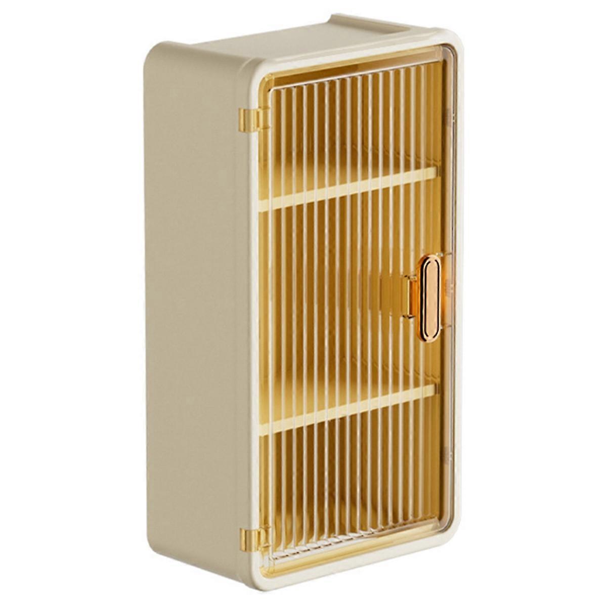 Wall-Mounted Bathroom Shelf with Waterproof Tissue Box ,Multifunctional Storage Rack for Toiletries