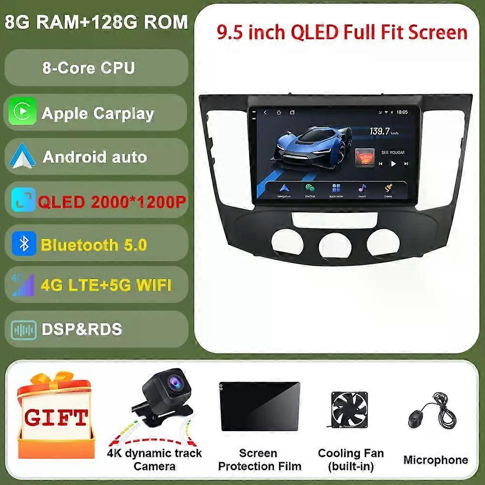 8g+256g Dsp Android For Hyundai Sonata Nf 2009 Car Radio Multimedia Player Gps Navigation Built-in Carplay Screen Auto Wifi Tv