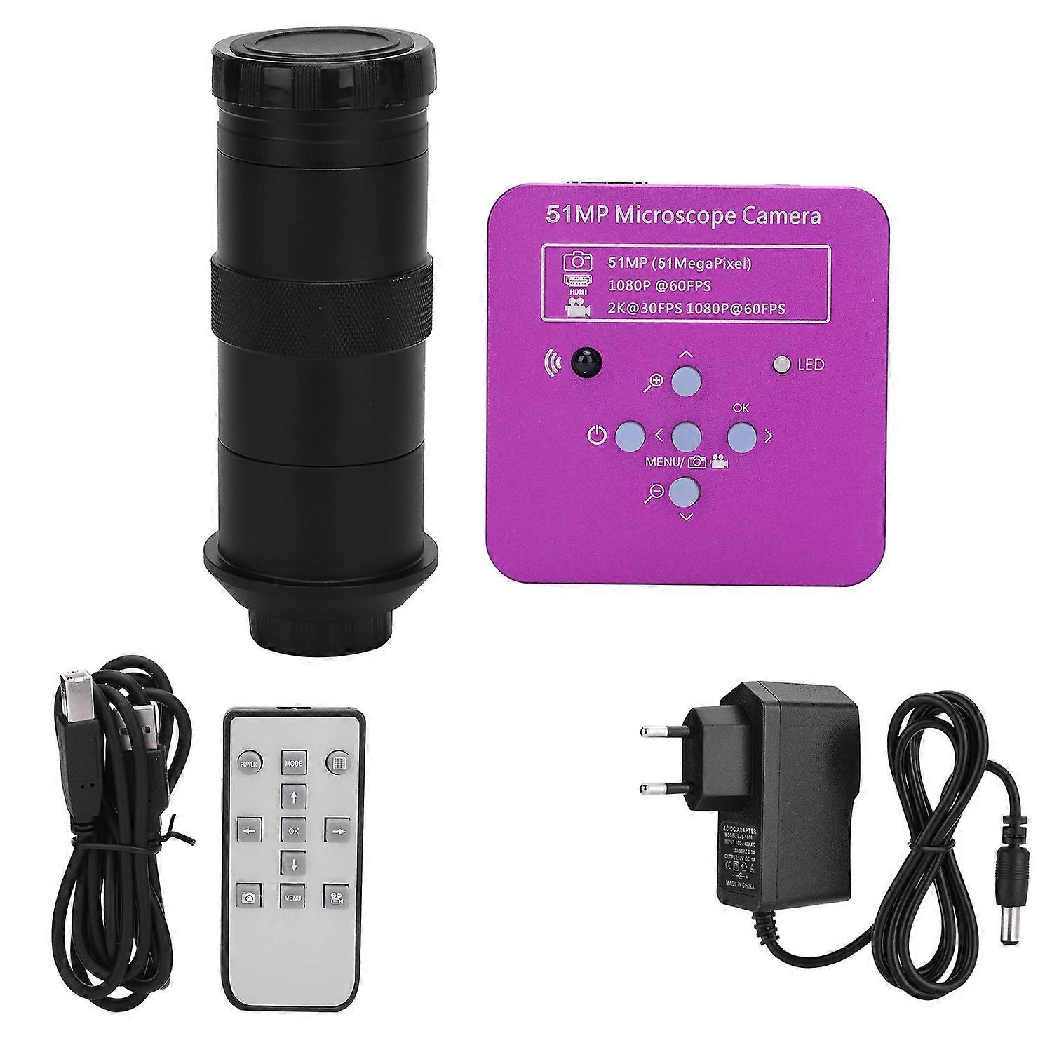 Digital Eyepiece Microscope High Definition Industrial USB Camera AC100-240V FHD 51MP
