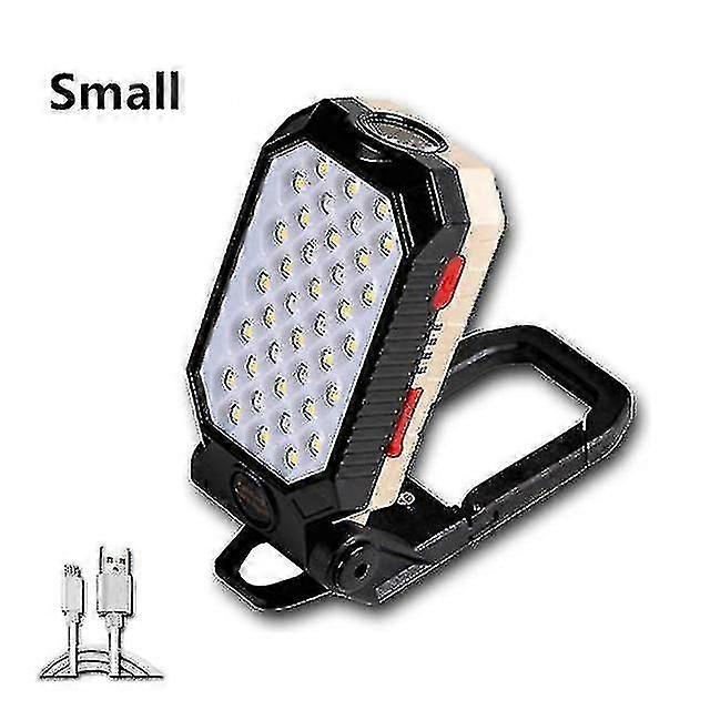 Strong Magnetic Work Light Usb Rechargeable Led Cob Portable Flashlight Adjustable Waterproof Camping With Power Display