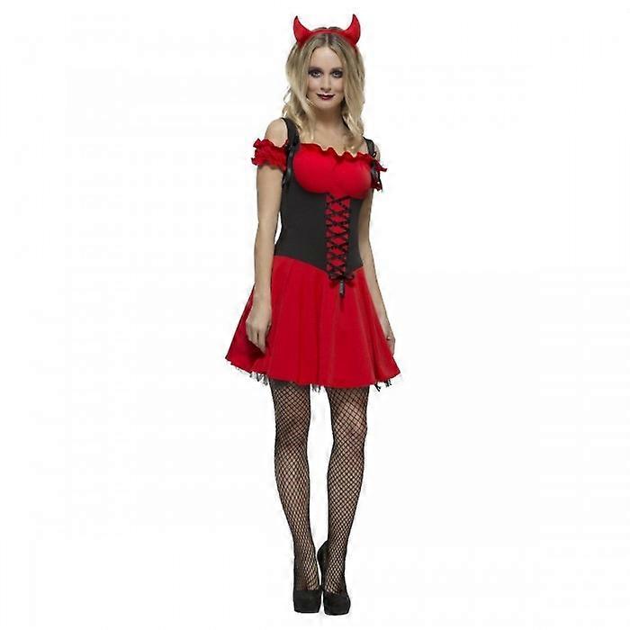 Fever Womens/Ladies Wicked Devil Costume Set