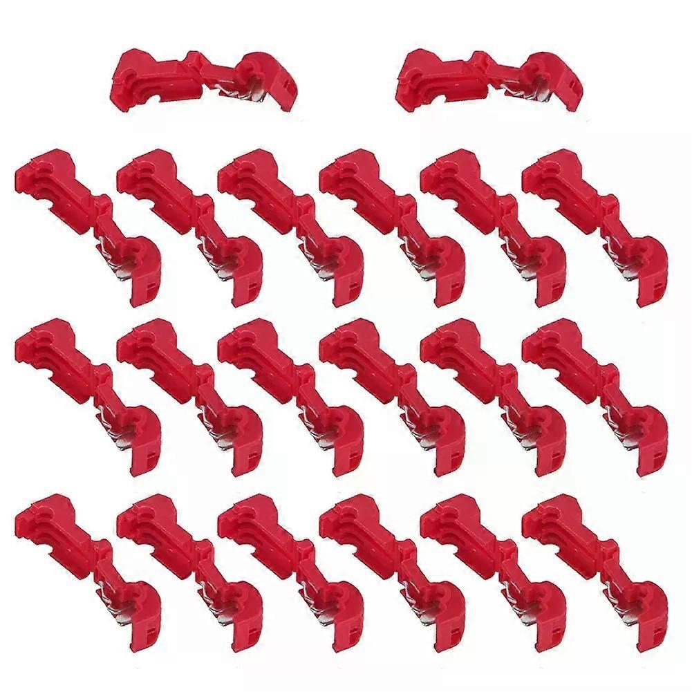 20Pcs Connection Clamps For Robotic Lawnmower Boundary Cable Charging Station T-Branch Connector Quick Connector