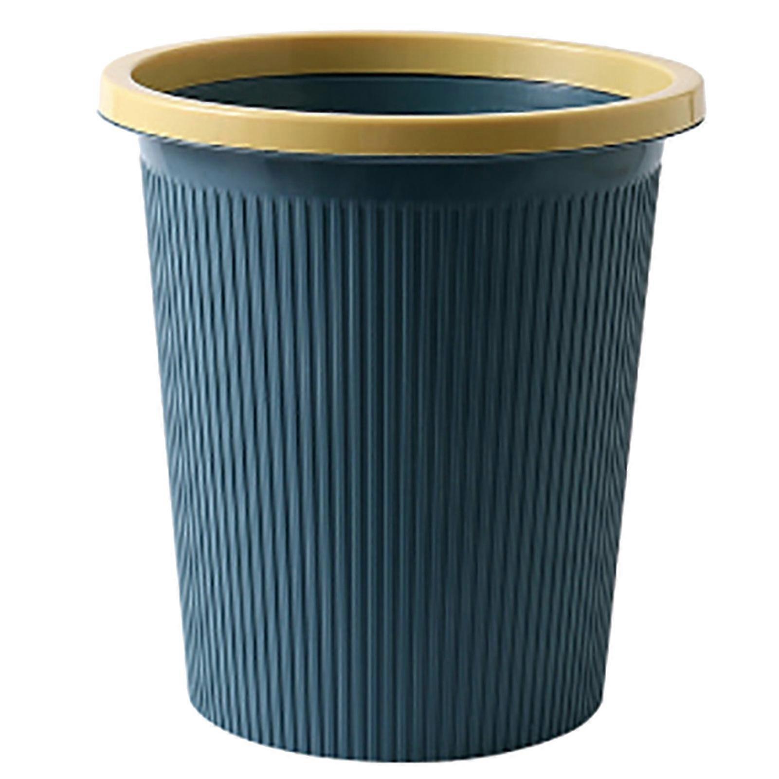 Plastic Trash Bin Small Dark Blue
