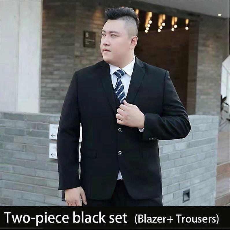 Kabát + Nadrág 2 db Szett Divat Nagy méretek Férfi Hétköznapi Butik Üzleti ruha Esküvői Vőlegény Öltöny Kabát Blézerek Nadrágok S-9XL