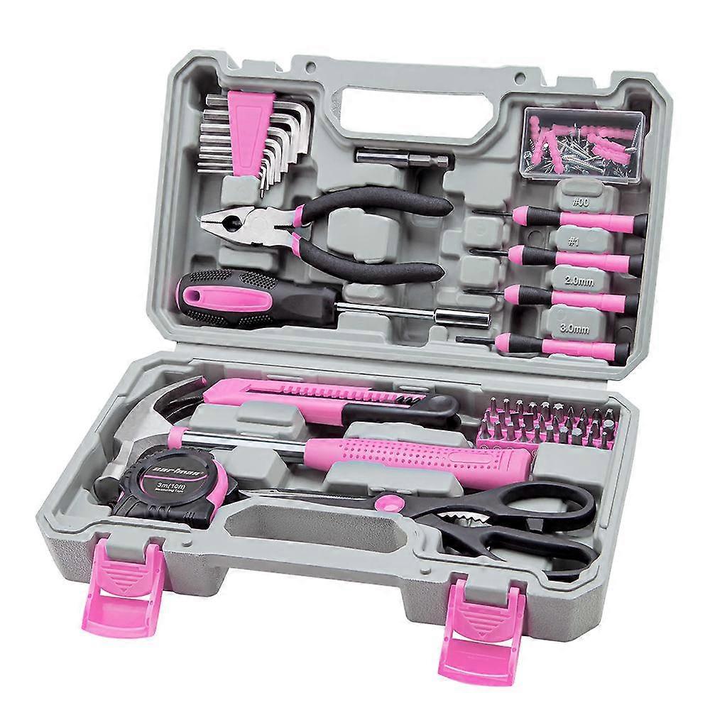 39 Pieces Tool Set Universal Household Hand Tool Kit with Plastic Toolbox Storage Box