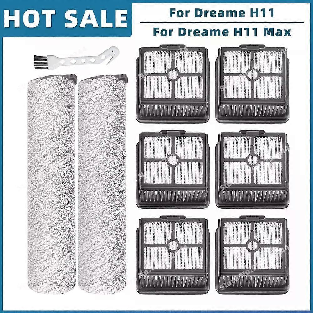 Applies to For ( Dreame H11 / H11 Max / H12 Core ) Vacuum Cleaner Replacement Spare Parts Accessories Roller Brush Hepa Filter
