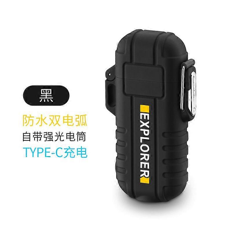 Direct Usb-C Port Charging Flameless Windproof Lighter Outdoor Camping Candle Waterproof Arc Igniter Cross-Border