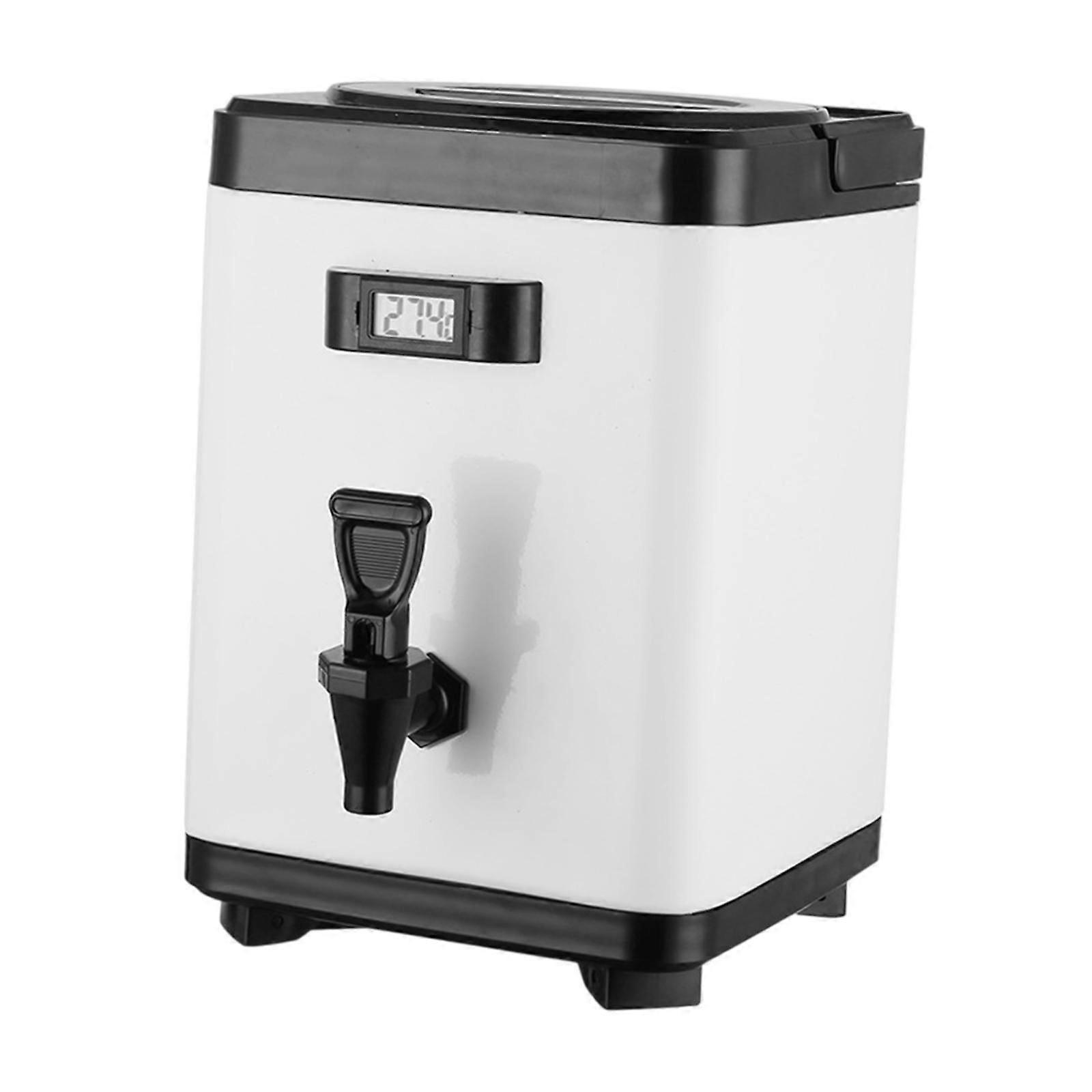 Hot and Cold Beverage Dispenser Double Layer Milk Pail for Soup Coffee 6L