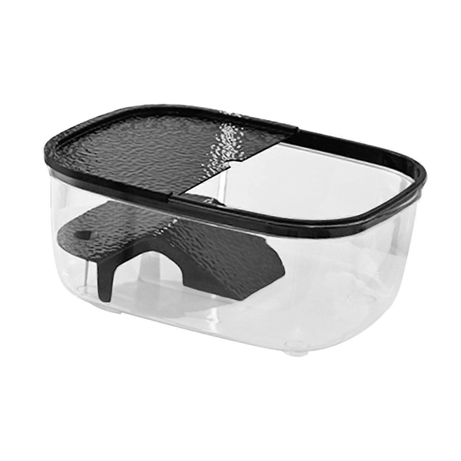 Turtle Basking Platform Reptile Tank Ladder for Frog Bearded Dragon Terrapin M black