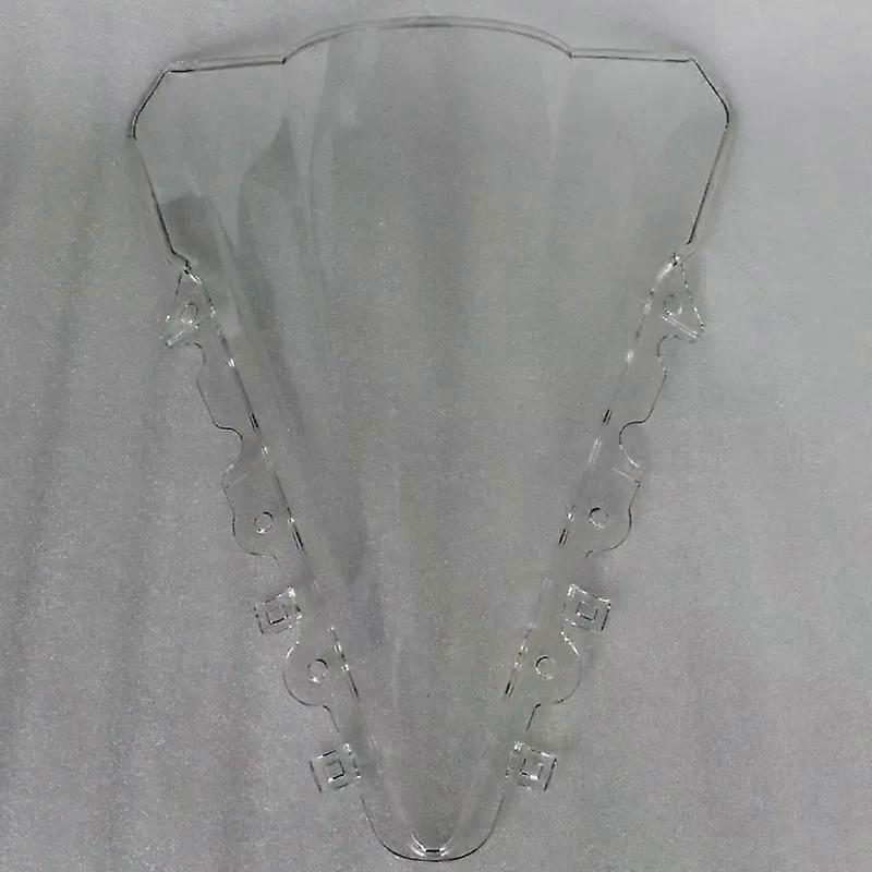 Motorcycle Double Bubble Windshield WindScreen compatible for2014-2016 YZF R15 R 15 2015 14 16 Black Iridium Clear Chrome MAXP