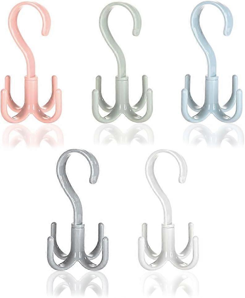 ABS Material Hanger, Space-Saving Design For Closet, Smooth Swivelling Mechanism, Lightweight Foldable And Portable, Set Of 4 Pieces For