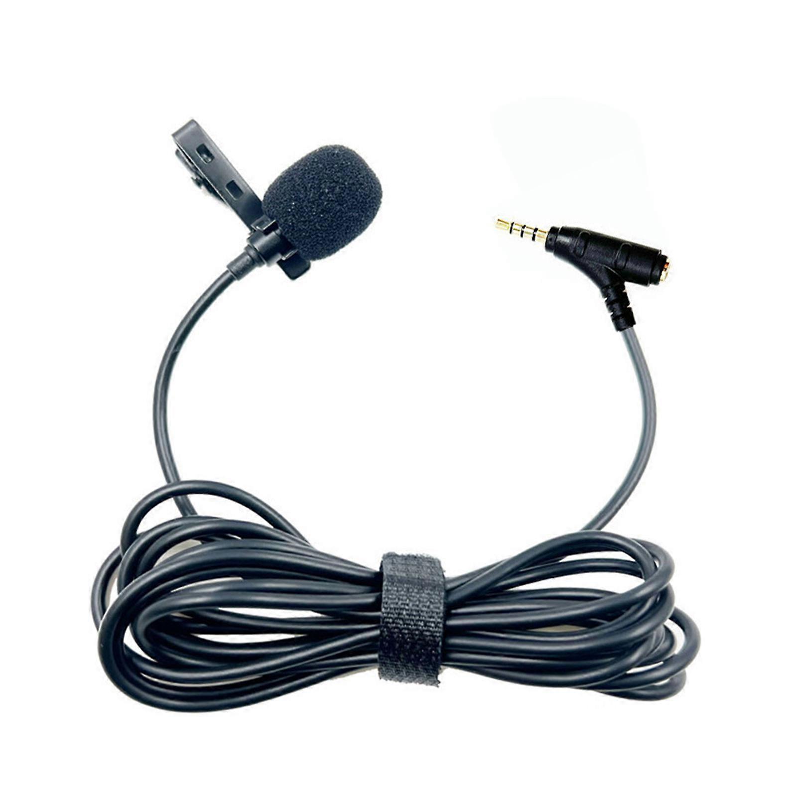 Corded Lavalier Microphone Collar Clip Mic High Sensitivity for Voice Amplifiers and 3.5 Connection