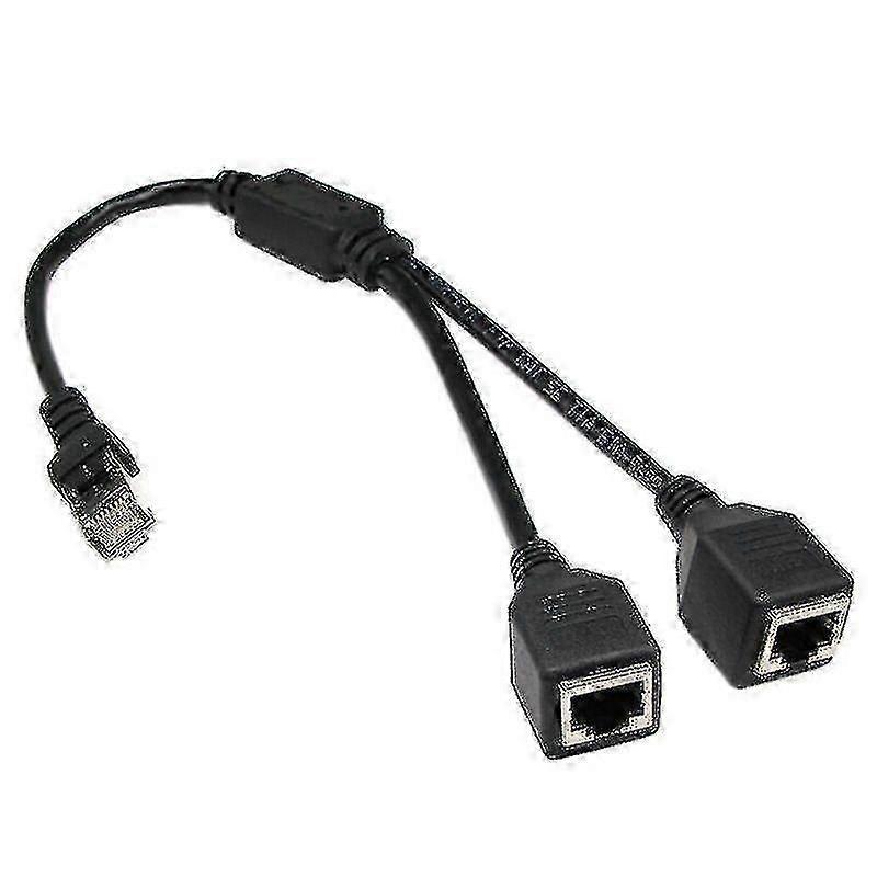 RJ45 Splitter 1M-2F Ethernet Dual-Port LAN Netzwerk-Erweiterungsadapter