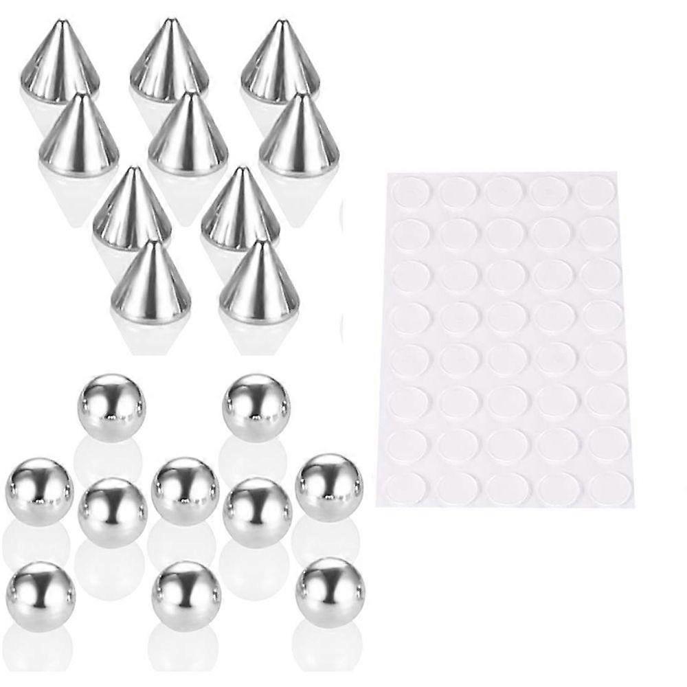 Avec autocollant Pas de Piercing Hommes Sourcil Stud Set Pas de Piercing Bijoux Faux Lip Stud Boule Nez Anneau