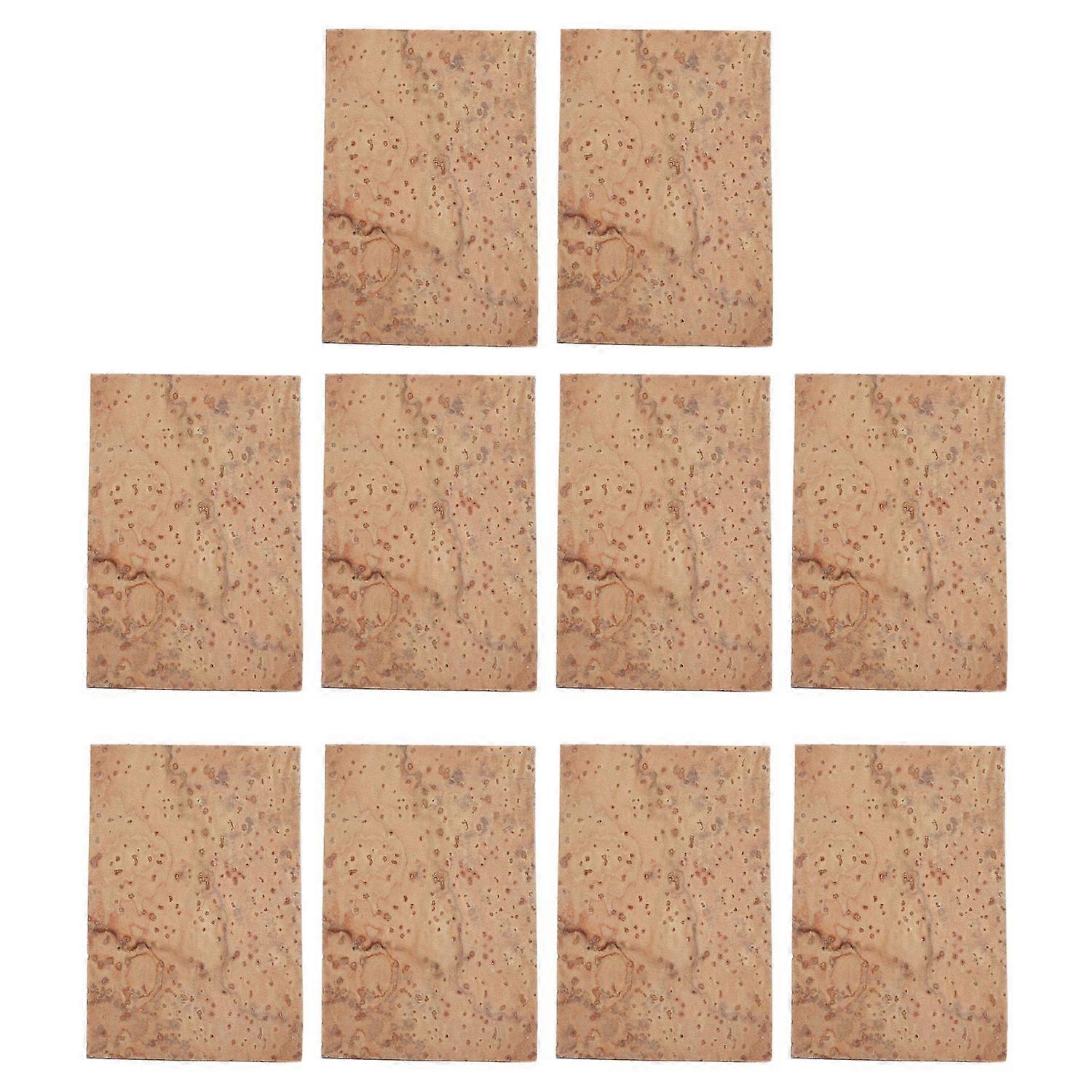 10 Pieces Saxophone Neck Cork Self Adhesive Cork Sheet Replacement for Soprano Alto Tenor Sax