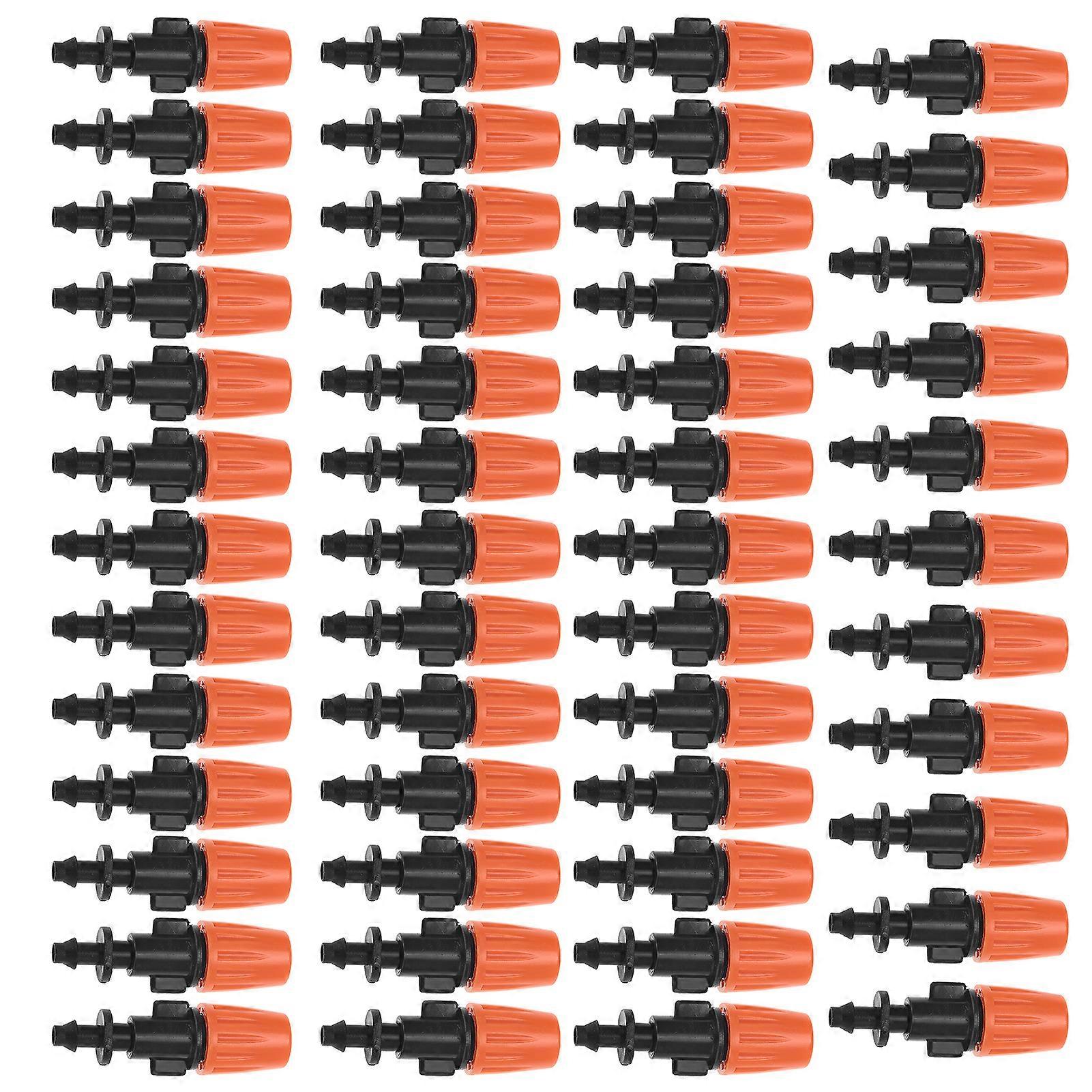 50pcs/set Adjustable Garden Drip Irrigation Misting Nozzles Micro Flowing Sprinkler Head Atomizer