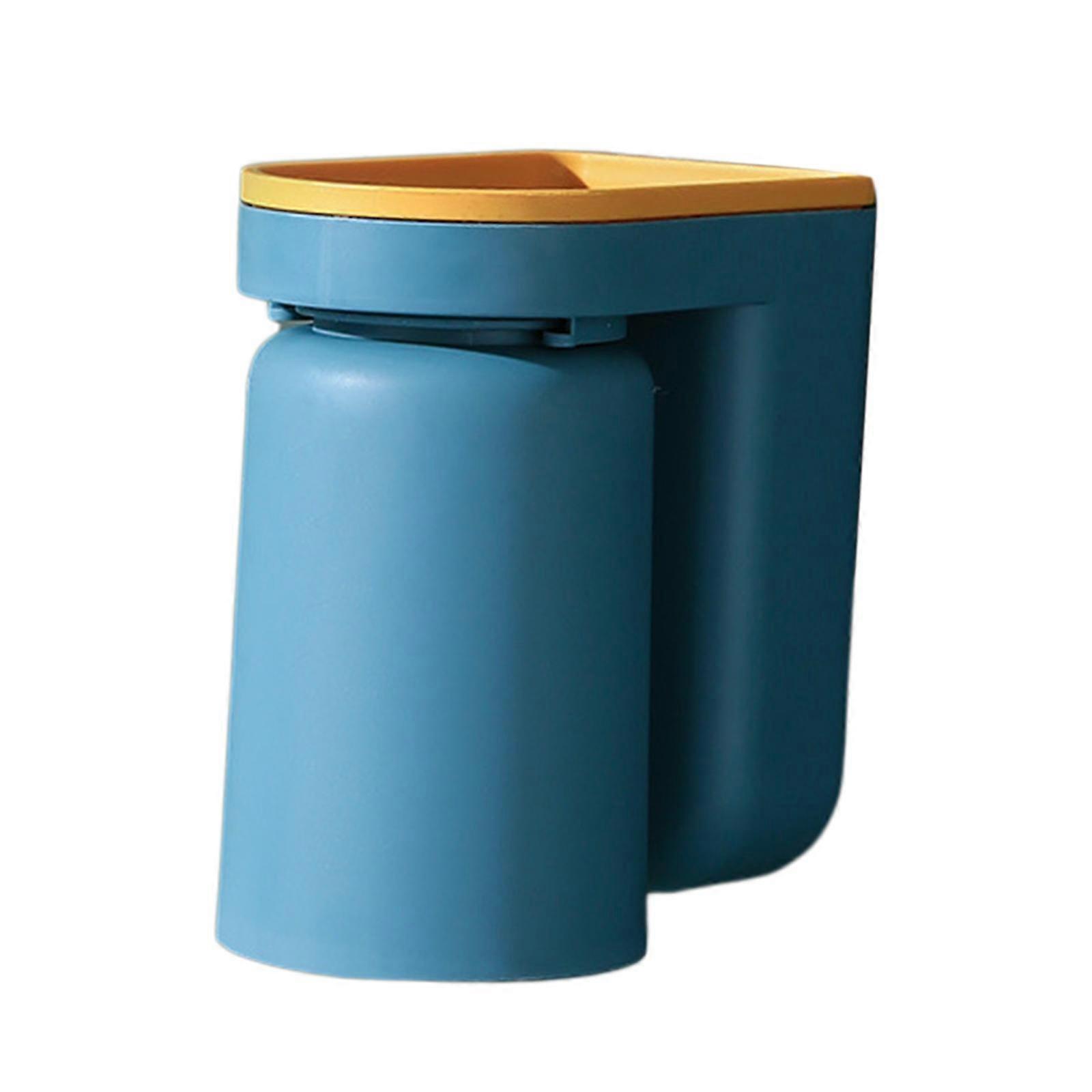 Toothbrush Holder with Gargle Cup, UPSIDES DOWN Cup Nail Space Saving Punch