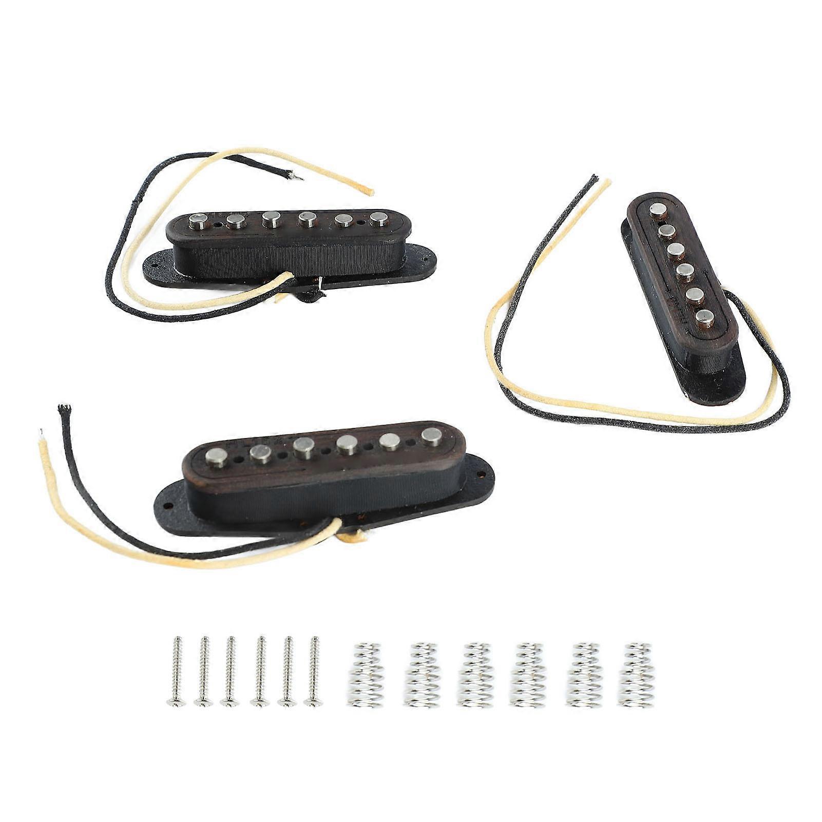 3 stk gitar pickup metall tre 6-strengs pickup erstatning for elektrisk akustisk gitar