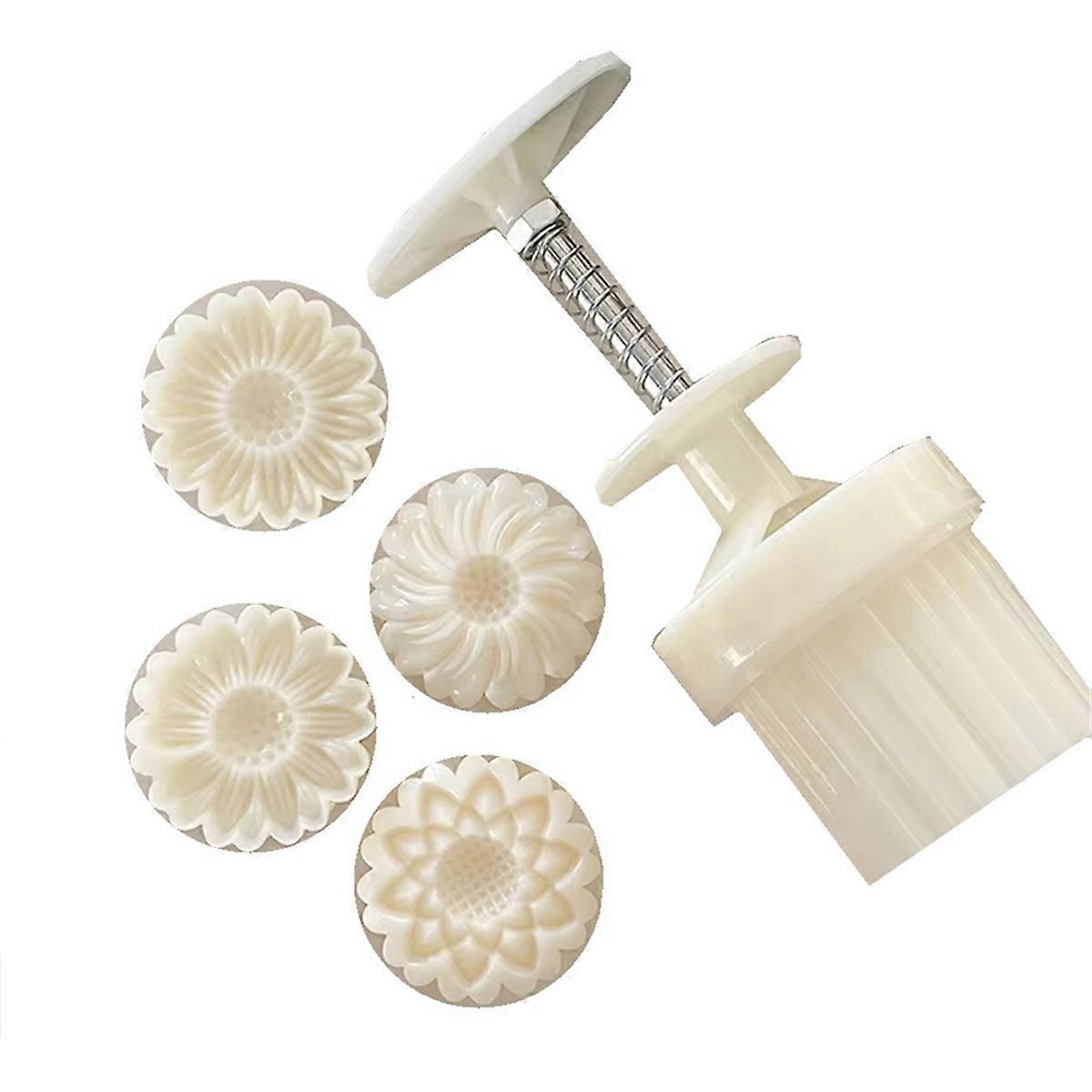 Daisy-shaped printing moon cake mold Cake cake decoration tool