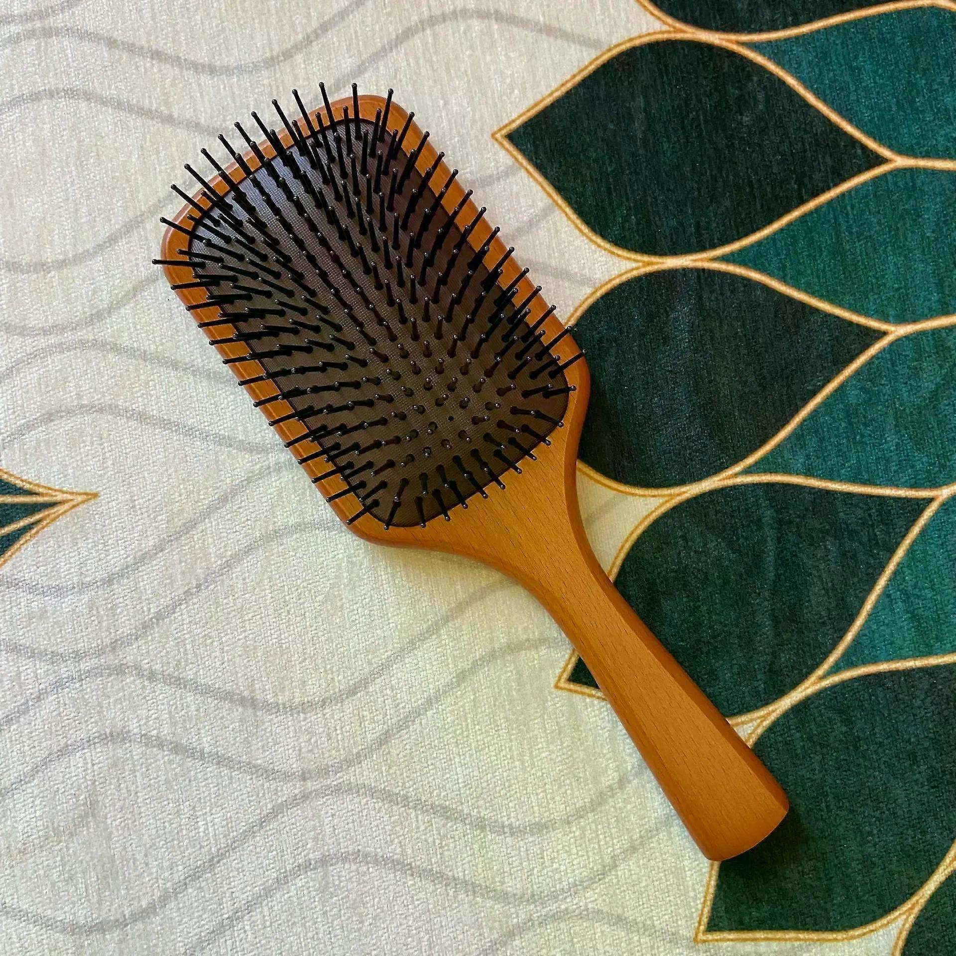 Wood Comb Professional Air Cushion Hair Loss Massage Brush Hairbrush Comb Scalp Hair Care Healthy Bamboo Comb
