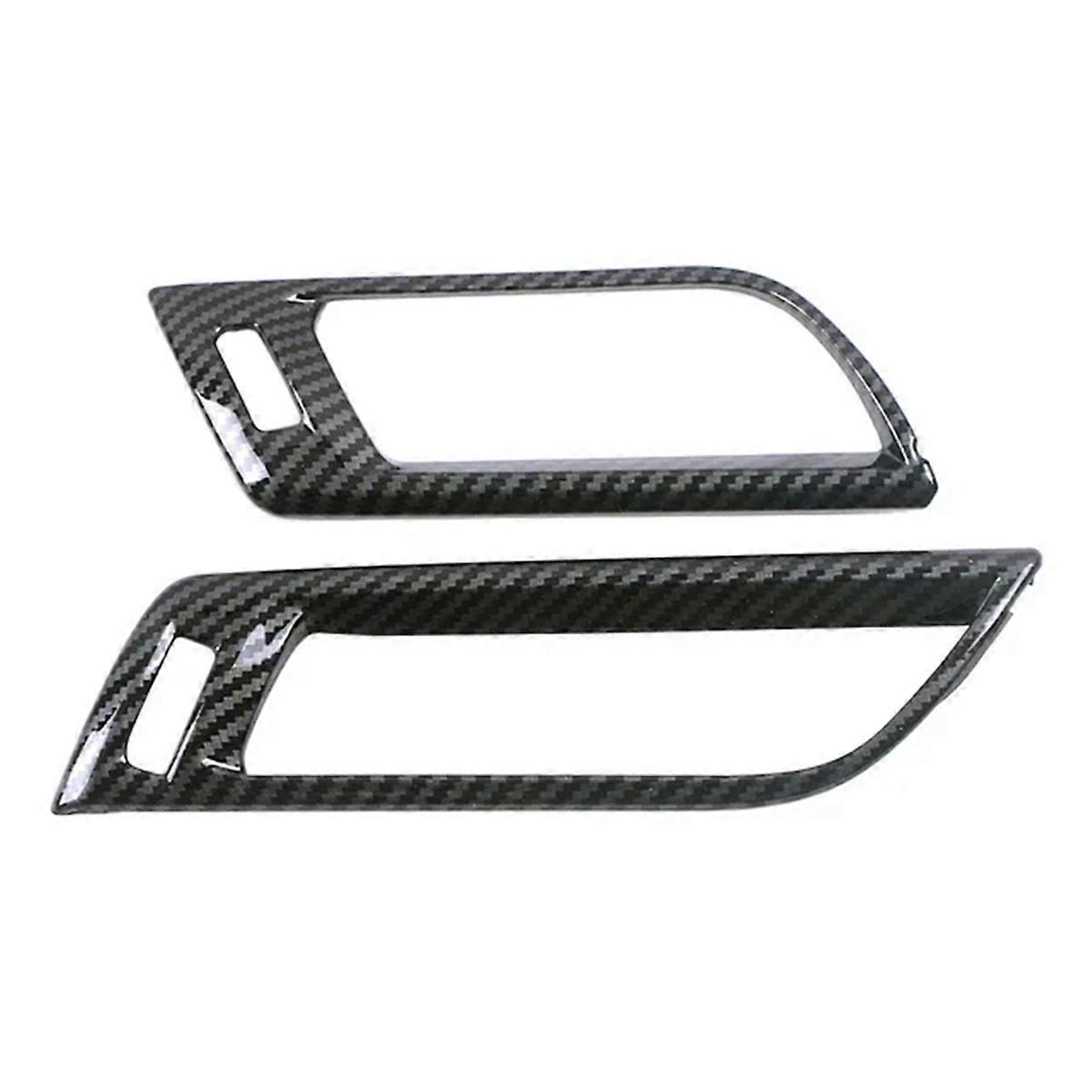 Car Carbon Dashboard AC Outlet Vent Cover for Sienna 21-23
