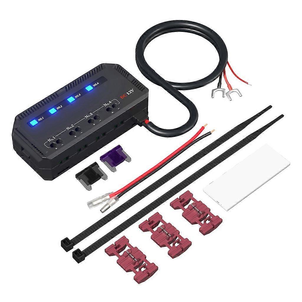 4 Way Blade Fuse Block Panel for Auto Car Boat Truck Fuse Box Holder